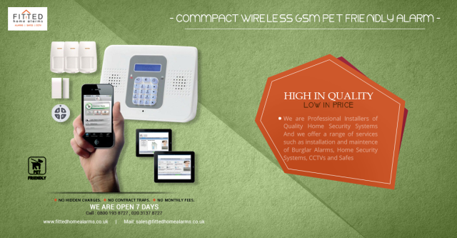 Compact Wireless GSM Pet friendly Alarm